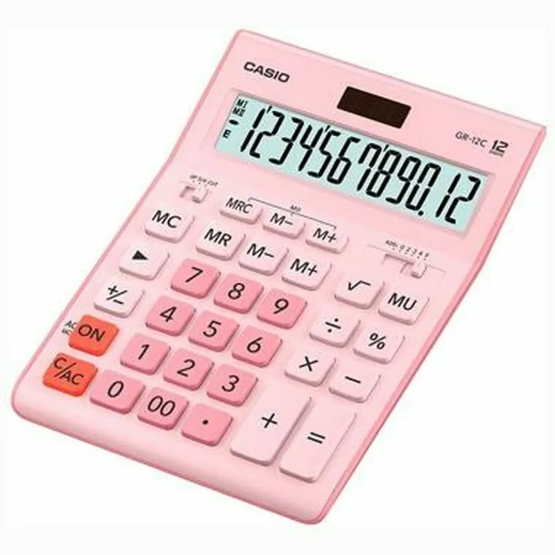 Kalkulaator Casio GR-12C Must Plastmass