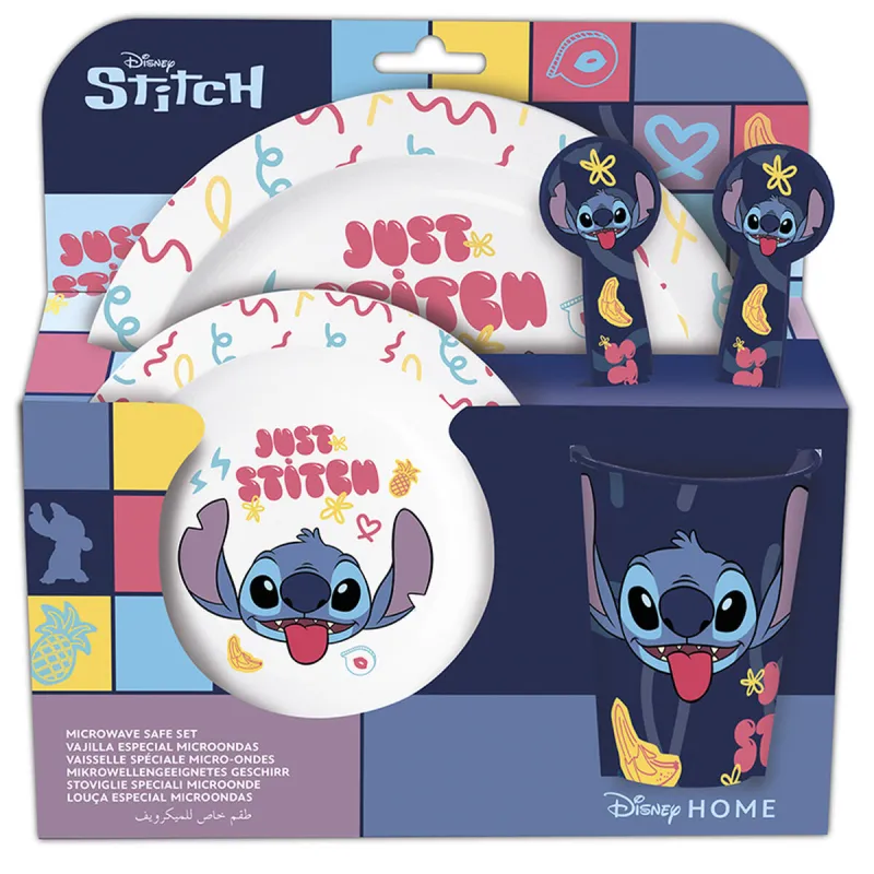 Laste nõudekomplekt Stitch Sweet Laste (5 Tükid)