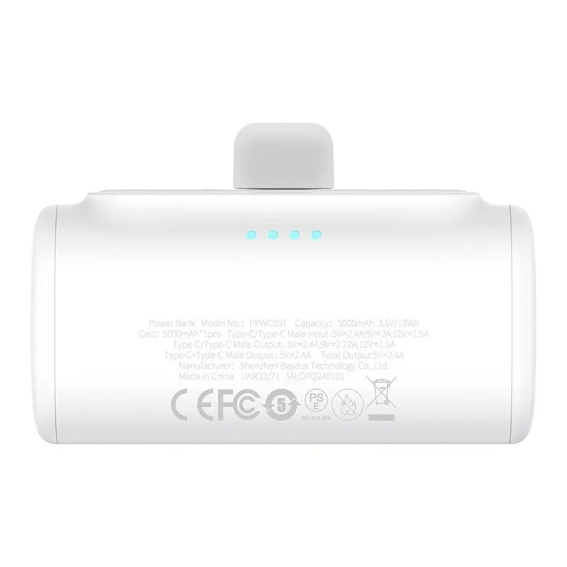 Powerbank Baseus P10068306213-00 White 5000 mAh