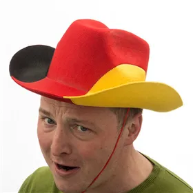 Cowboyi müts - Saksamaa - Punane - 100% Polüester - Segasugu - Täiskasvanud