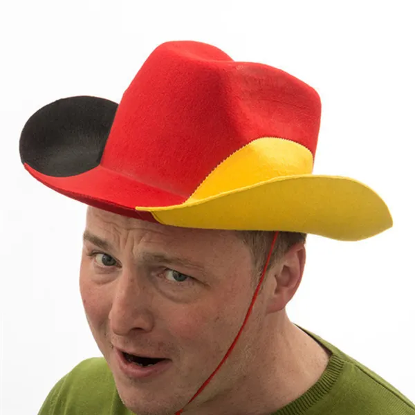Cowboyi müts - Saksamaa - Punane - 100% Polüester - Segasugu - Täiskasvanud