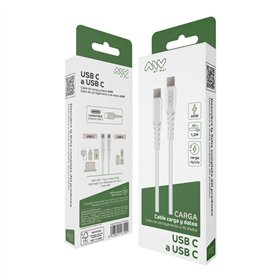 USB-C - USB-C kaapeli Myway Balts