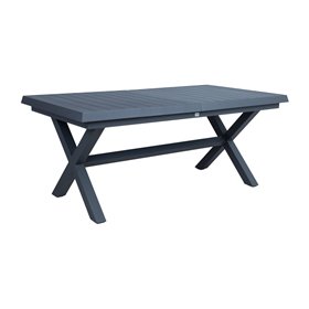 Table COLUMBUS 183/243x100xH76, dark grey
