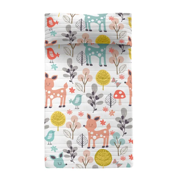 Vuodepeite (viltti) HappyFriday Moshi Moshi Monivärinen 180 x 260 cm Peura Metsä