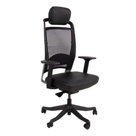 Task chair FULKRUM black leather