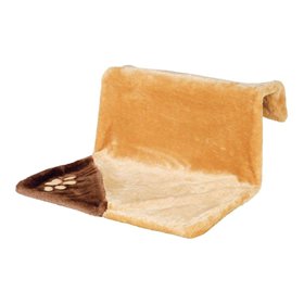 Radiator bed, plush, 24 cm, light brown/brown