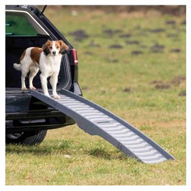 Ramp, 3-way foldable, plastic, 39 × 150 cm, grey