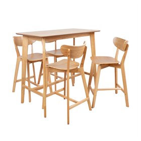 Bar table set ROXBYwith 4 chairs