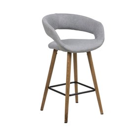 Counter stool GRACE light grey