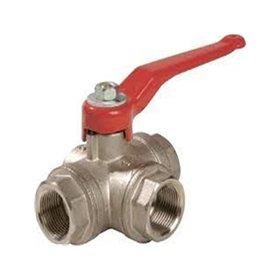 3-way ball valve 1/2'' T-type Rastelli