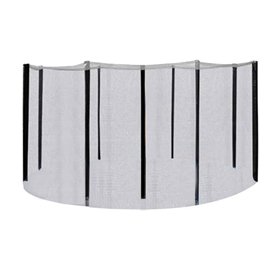 Enclosure for D366cm trampoline, with poles, black