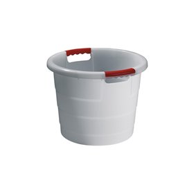 Multi-purpose round container TONI, white 70L