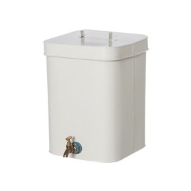 Water tank square matt white 10L