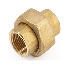 Straight conic connector FF 1''