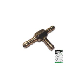 Tee 3 x 9-10mm nipple BRASS