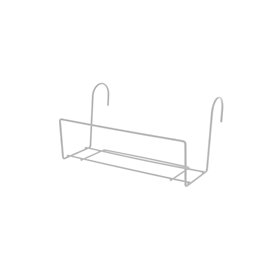 Metal Flower Box holder universal 37cm White