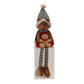 Decoration MICA H70cm, bear with gingerbread
