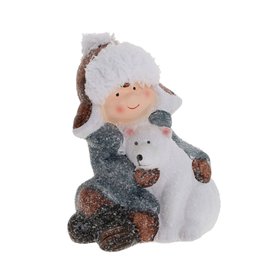 Decoration WISH H18.5cm, boy