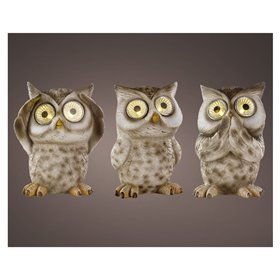 Light decoration OWL LED, 3 owls