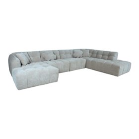 Corner sofa FORTE U-shape RC, beige