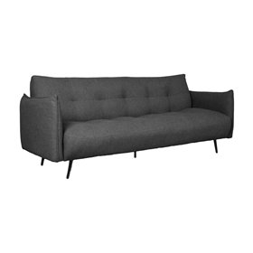 Sofa bed LANDER 3-seater, dark grey
