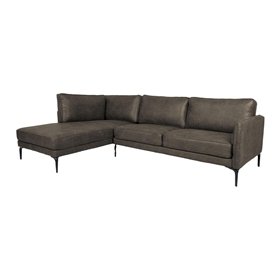 Corner sofa SOFIA LC, greenish brown