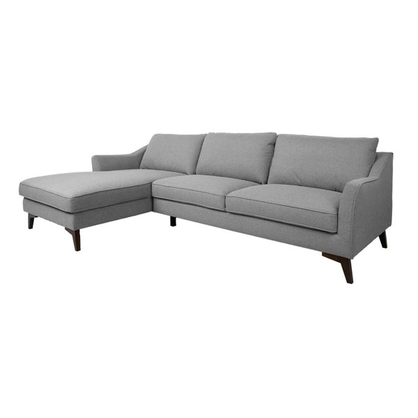 Corner sofa BIRGIT LC, grey