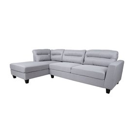 Corner sofa HELSINKI LC, light grey