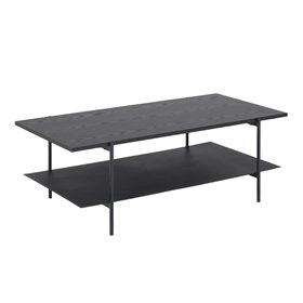 Coffee table ANGUS, 115x60xH40cm, black