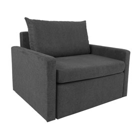 Armchair/bed COLOGNE dark grey