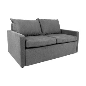 Sofa bed COLOGNE with storage box, light grey