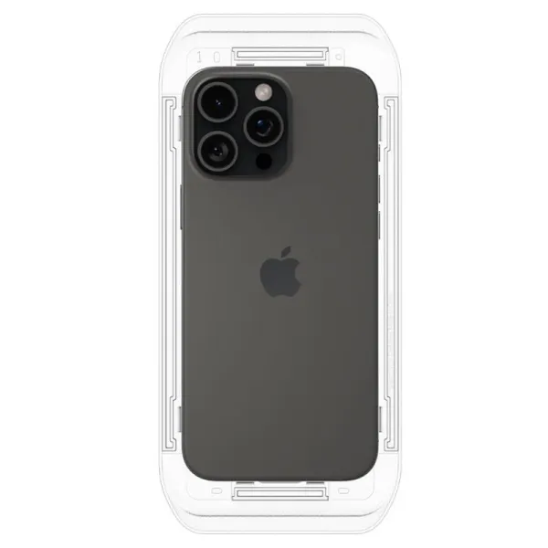 SZK£O HARTOWANE SPIGEN GLAS.TR ”EZ FIT” 2-PACK IPHONE 16 Pro / 17 / 17 Pro CLEAR