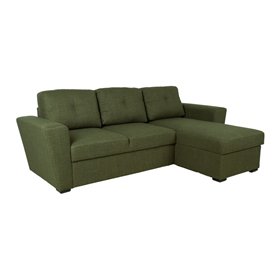 Corner sofa bed WHITBY green