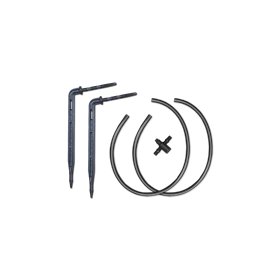 Arrow dripper, bent with two-way adaptor