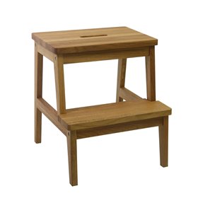 Stool MONDEO with step, oak