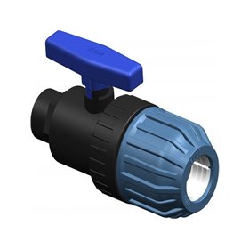 PP Compression ball valve 32x1" F Elysee