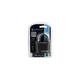 Padlock APECS PD-01-50, 3 keys, BLISTER