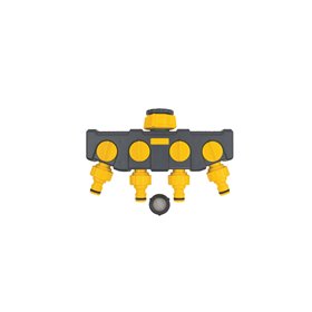 Four-way tap connection 1"-3/4"