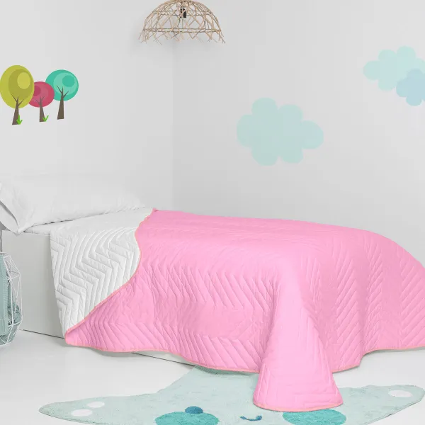 Lovatiesė (antklodė) HappyFriday Basic Kids Arista Rožinė 200 x 260 cm