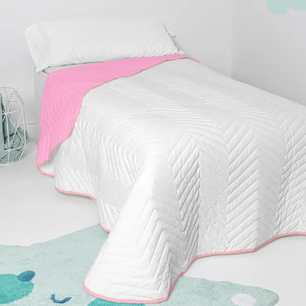 Bedspread (quilt) HappyFriday Basic Kids Arista Pink 200 x 260 cm