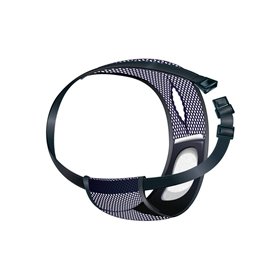 Protective pants, textile mesh, S–M: 35–43 cm, dark blue