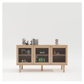 Sideboard HANSEN 140x40xH75cm, melamine