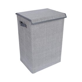 Laundry basket MAX MILO 40x30xH60cm, light grey