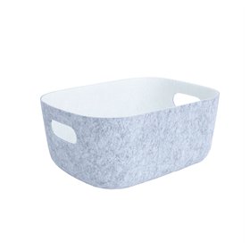 Basket LIDO POP 32x24xH14cm, light grey