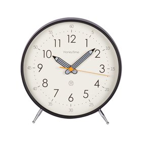 Clock TIMELINE H20cm, black