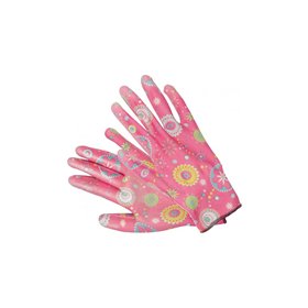 Polyester Garden Gloves 9" Flowers