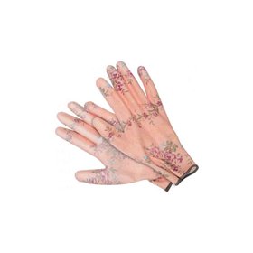 Polyester Garden Gloves 9" Flowers