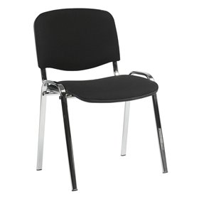 Guest chair ISO black/chrome