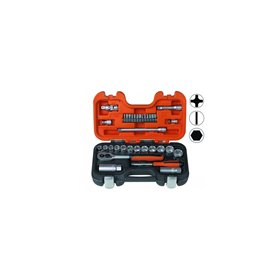 Socket set 1/4"+3/8" 33pcs, Dynamic-Drive profile