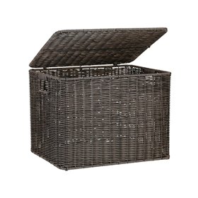 Basket BASILE 45x37xH33cm, dark